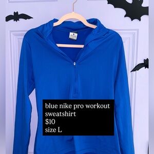 Nike Blue Athletic Hoodie